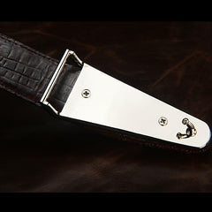 Men's Crocodile Leather Belt Automatic Buckle Pure Cowhide Plus