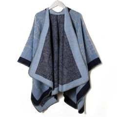 Flower Print Shawl Plaid Long Winter Warm Shawl