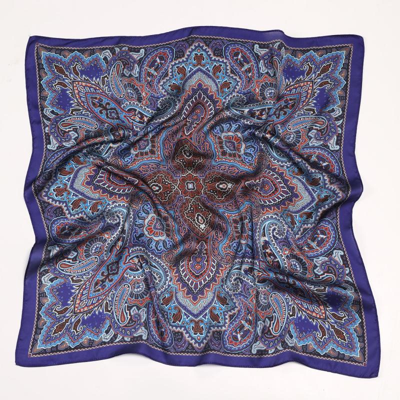 Women's Satin Square Scarf Silk Neckerchief Accessory