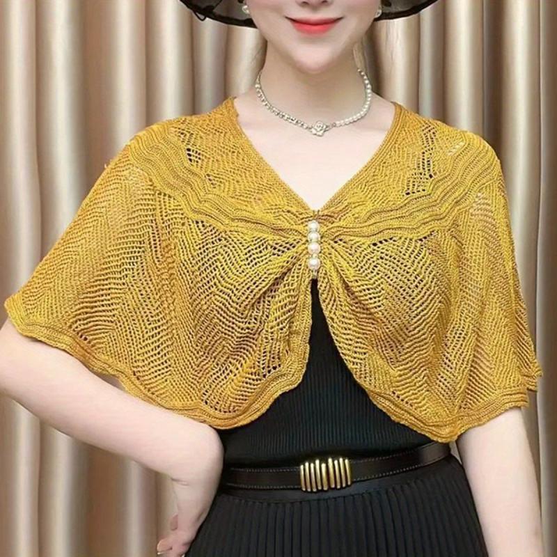 Sun-proof Knit Lace Shawl for Evening Party Dress Wedding