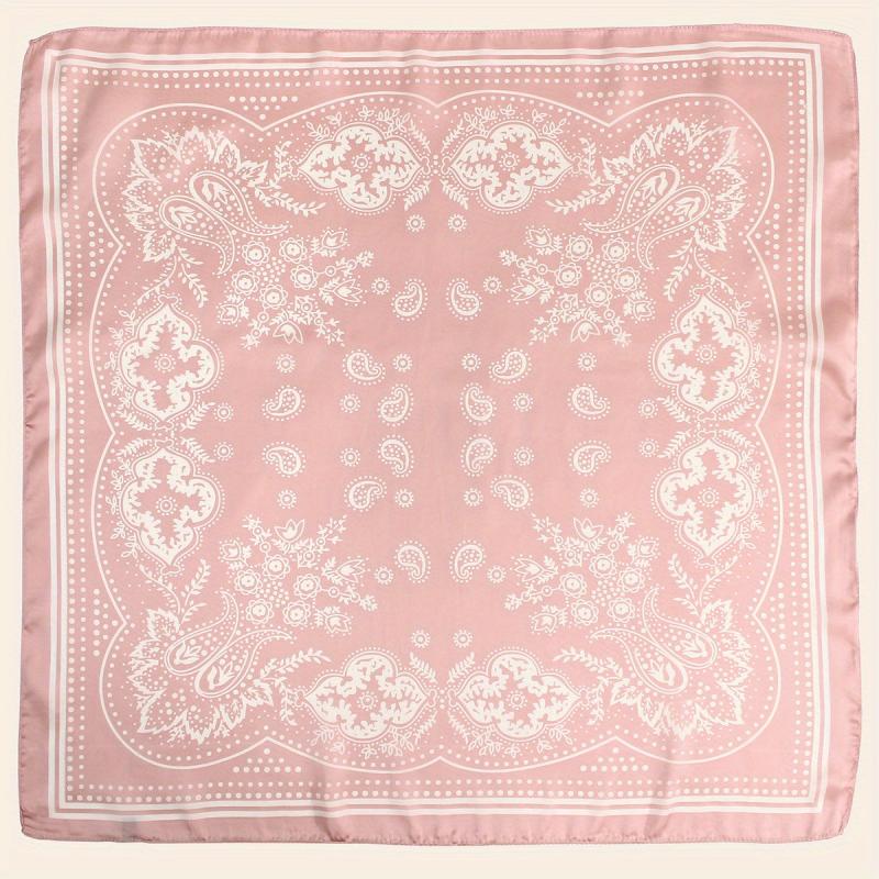 Paisley Print Square Scarf Silk Shawl Bandana Head Wraps Neckerchief