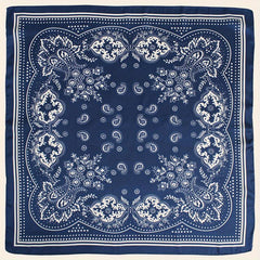 Paisley Print Square Scarf Silk Shawl Bandana Head Wraps Neckerchief
