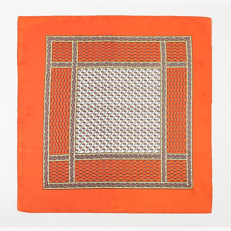Retro Silk Scarf Small Hair Band Professional Square Scarf Head Scarf