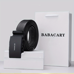 Men's Leather Belt Automatic Buckle Business Suit Waist Strap