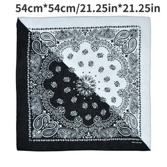3pcs Paisley Print Square Scarf Classic Neckerchief Vintage Block Cowboy Bandana