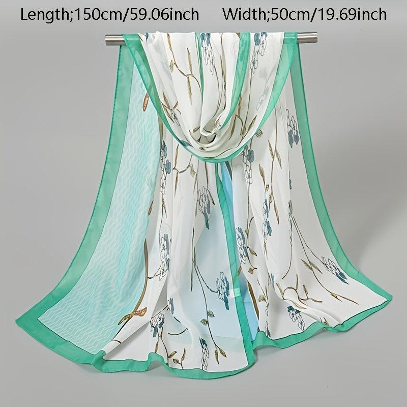 Breathable Chiffon Scarf Sunscreen Turban Wrap for Summer