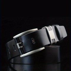 Men's Pin Buckle Leather Belt Waist Strap for Jeans Pants