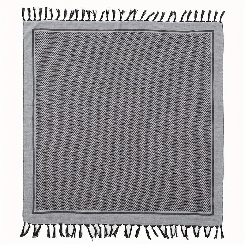 Tactical Desert Scarf Arab Scarf Wrap Head Neck Sunscreen Wrap Tassel