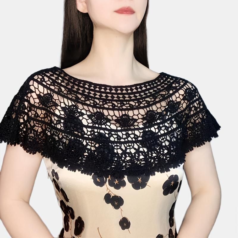 Vintage Hollow Out Shawl for Party Prom Wedding Bridal
