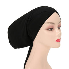 Soft Stretch Head Wrap Turban Hat Beanie Cap Twist Knot Headwear