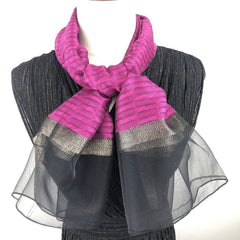 Women's Classic Silk Long Scarf Winter Warm Light Scarf