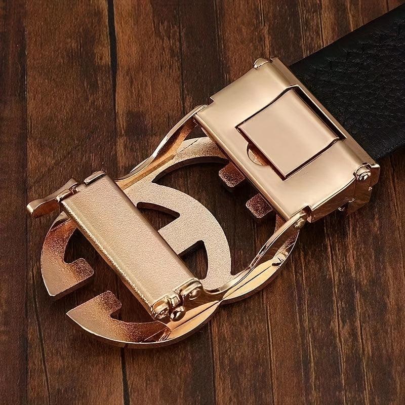 Men's Business Automatic Buckle Leather Belt