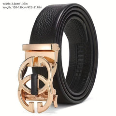 Men's Business Automatic Buckle Leather Belt
