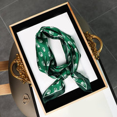 Long Skinny Scarf Ribbon Twilly Scarf Women Headband Satin Hair Ribbon