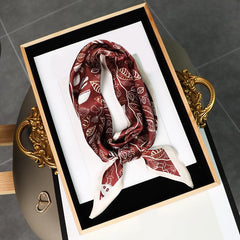 Long Skinny Scarf Ribbon Twilly Scarf Women Headband Satin Hair Ribbon
