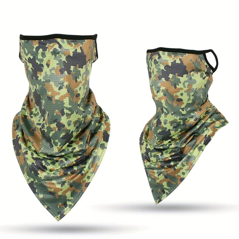 Camouflage Breathable Neck Gaiters Sunscreen Face Mask