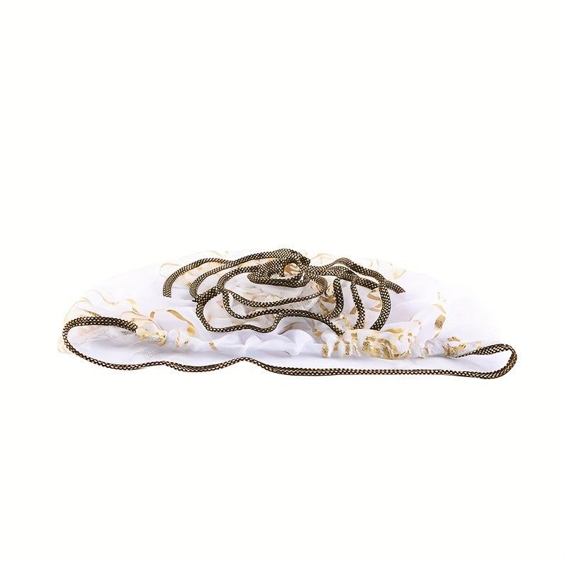 Hot Stamping Flower Pre Tied Head Scarf Turban Cap Head Wrap Cap