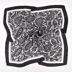 Classic Paisley Print Bandana Vintage Square Scarf Woman Necke...