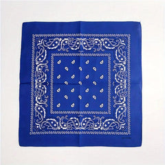 Paisley Print Bandana Cotton Neckerchief Hip Hop Cowboy Cowgirl Headband
