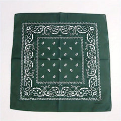 Paisley Print Bandana Cotton Neckerchief Hip Hop Cowboy Cowgirl Headband