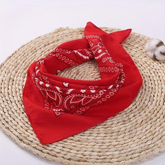 Paisley Print Bandana Cotton Neckerchief Hip Hop Cowboy Cowgirl Headband