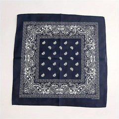 Paisley Print Bandana Cotton Neckerchief Hip Hop Cowboy Cowgirl Headband