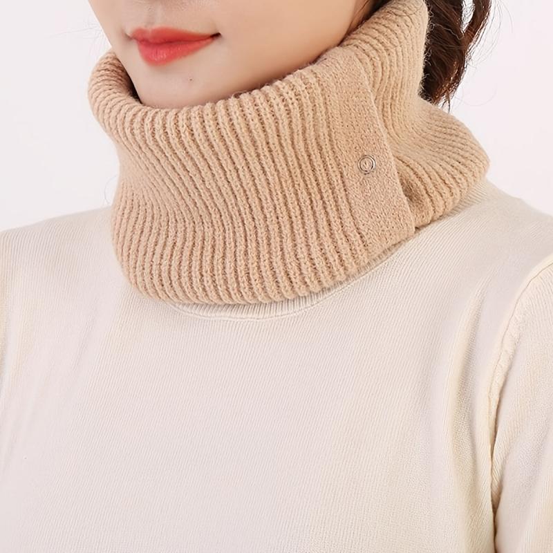Winter Thermal Knit Scarf Neck Warmer for Women