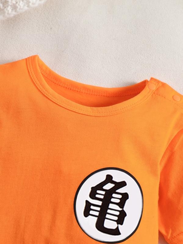 Baby Boys Chinese Character Romper Jumpsuit