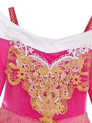 Girls Princess Costume Dress Long Sleeve Birthday Party Cosplay Outfit