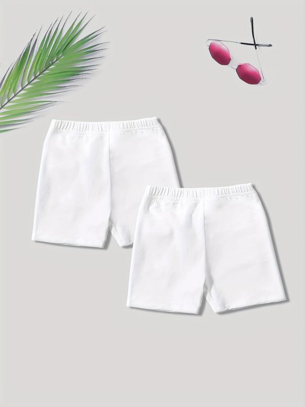 2pcs Toddler Girls Biker Shorts Safety Leggings Kids Summer Clothing