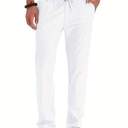 Men's Elastic Waist Business Casual Trousers