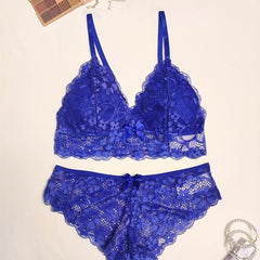 Floral Lace Lingerie Set Bra & Panty