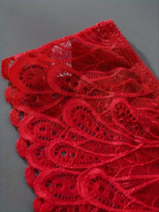 3pcs Lace Thongs Breathable & Comfy Panties Women's Lingerie