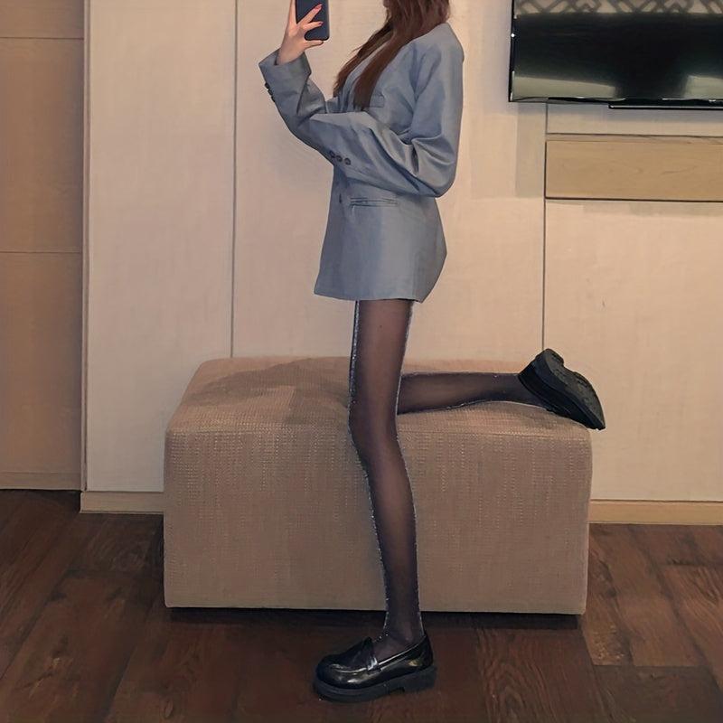 Sexy High Waist Footed Pantyhose Women's Stockings