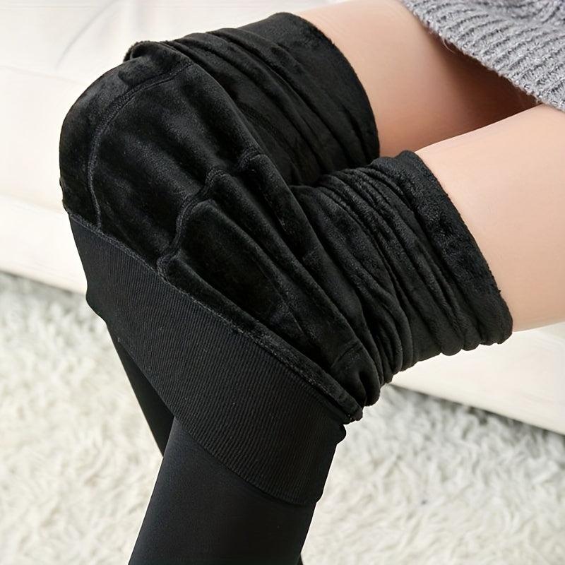 Plush Lined High Waist Leggings for Women