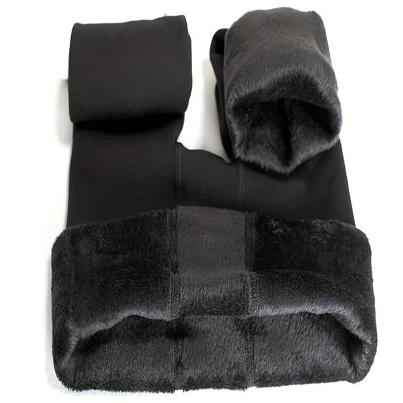 Plush Lined High Waist Leggings for Women
