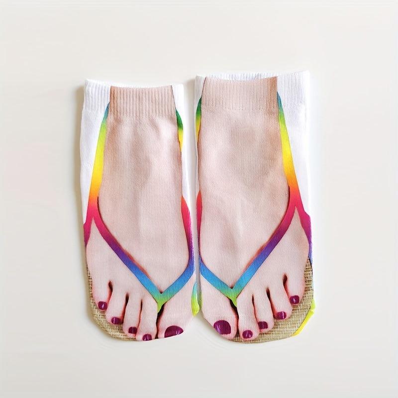 Funny Pattern Mid Tube Socks Women's Socks & Hosiery