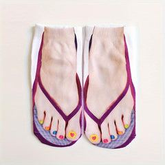 Funny Pattern Mid Tube Socks Women's Socks & Hosiery
