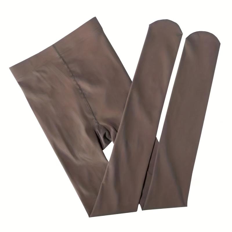 High Waist Opaque Elastic Pantyhose Slim Footed Stockings