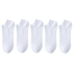 5 Pairs Women's Sports Short Socks Soft Breathable Ankle Stockings