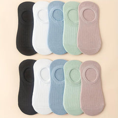 10 Pairs Women's Low Cut Ankle Socks Soft & Lightweight Solid Design