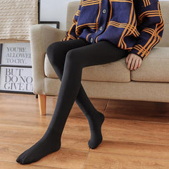 Plush Lined Thermal Tights High Waist Leggings Women's Stockings