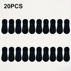 30 Pairs Unisex Solid Ankle Socks Lightweight Soft Low Cut Women's Stockings