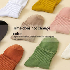 5 Pairs Women's Crew Short Socks Comfy & Breathable Stockings