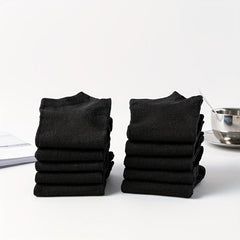 10 Pairs Solid Crew Socks Soft Low Cut Ankle Socks