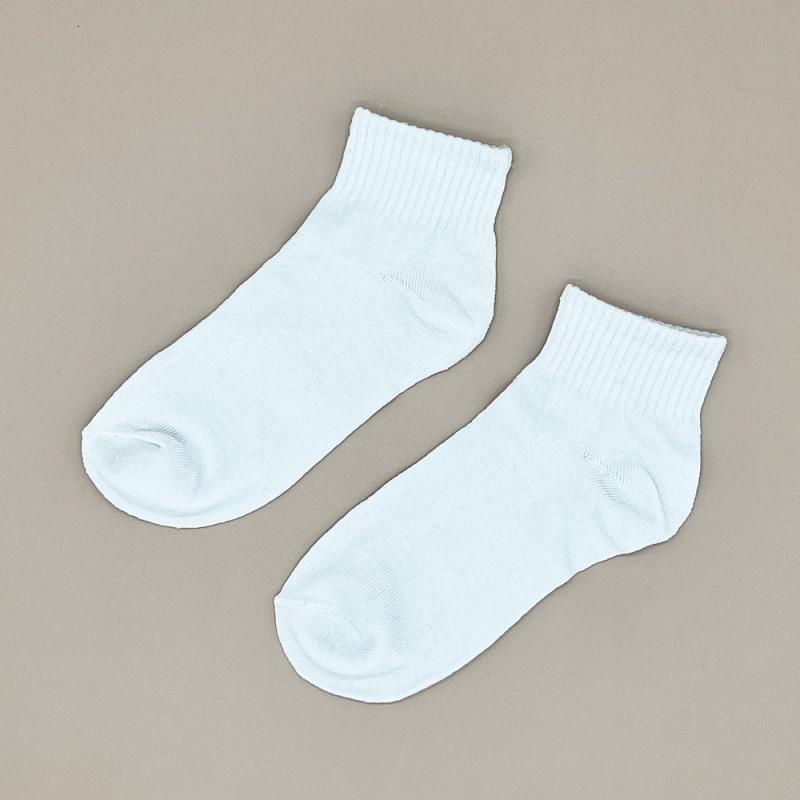 5 Pairs Women's Solid Ankle Socks