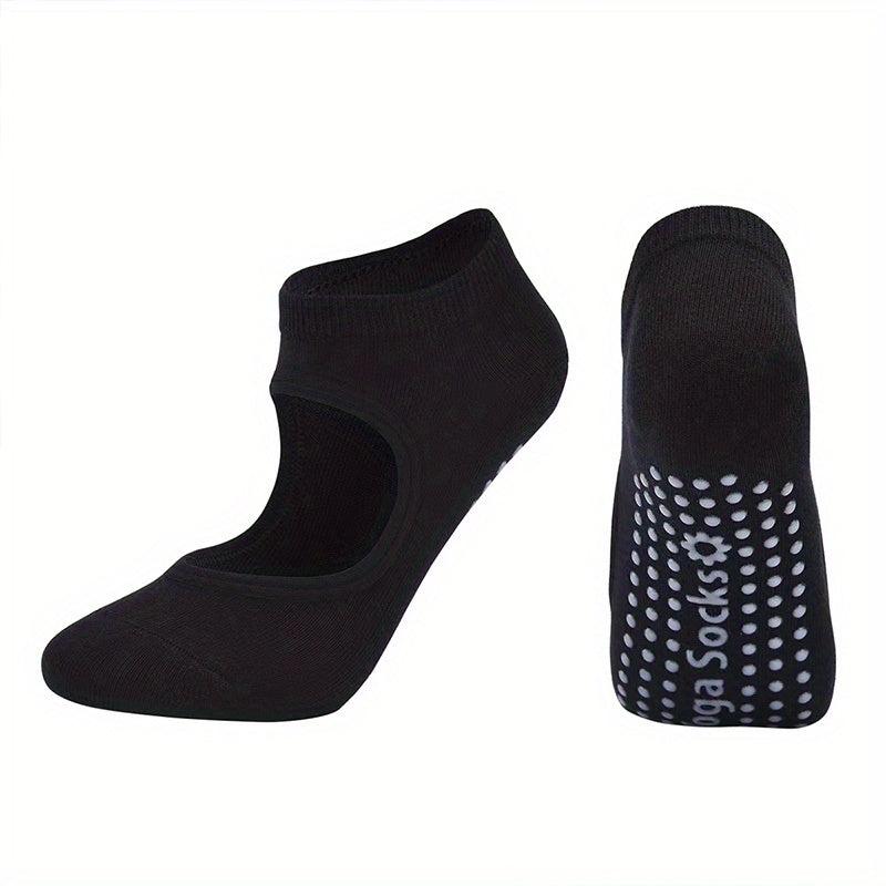 Breathable Hollow Out Yoga Socks Lightweight Non slip Ankle Socks