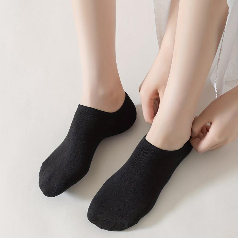 10 Pairs Solid Ankle Socks Soft & Lightweight Women's Stockings