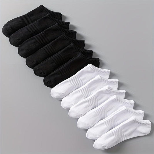 12 Pairs Comfy Breathable Ankle Socks Women's Stockings & Hosiery
