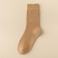 Double Needle Vertical Striped Socks